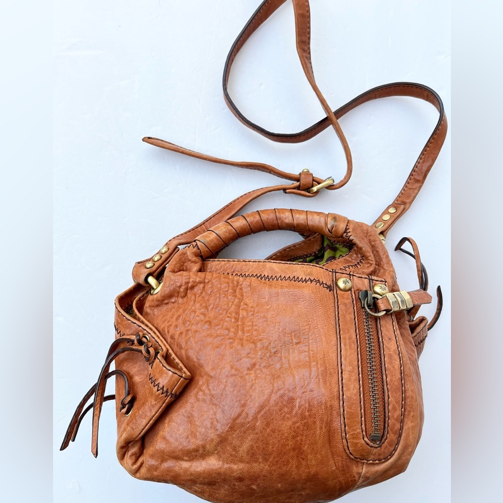 🩷orYANY Brown Leather Shoulder Bag